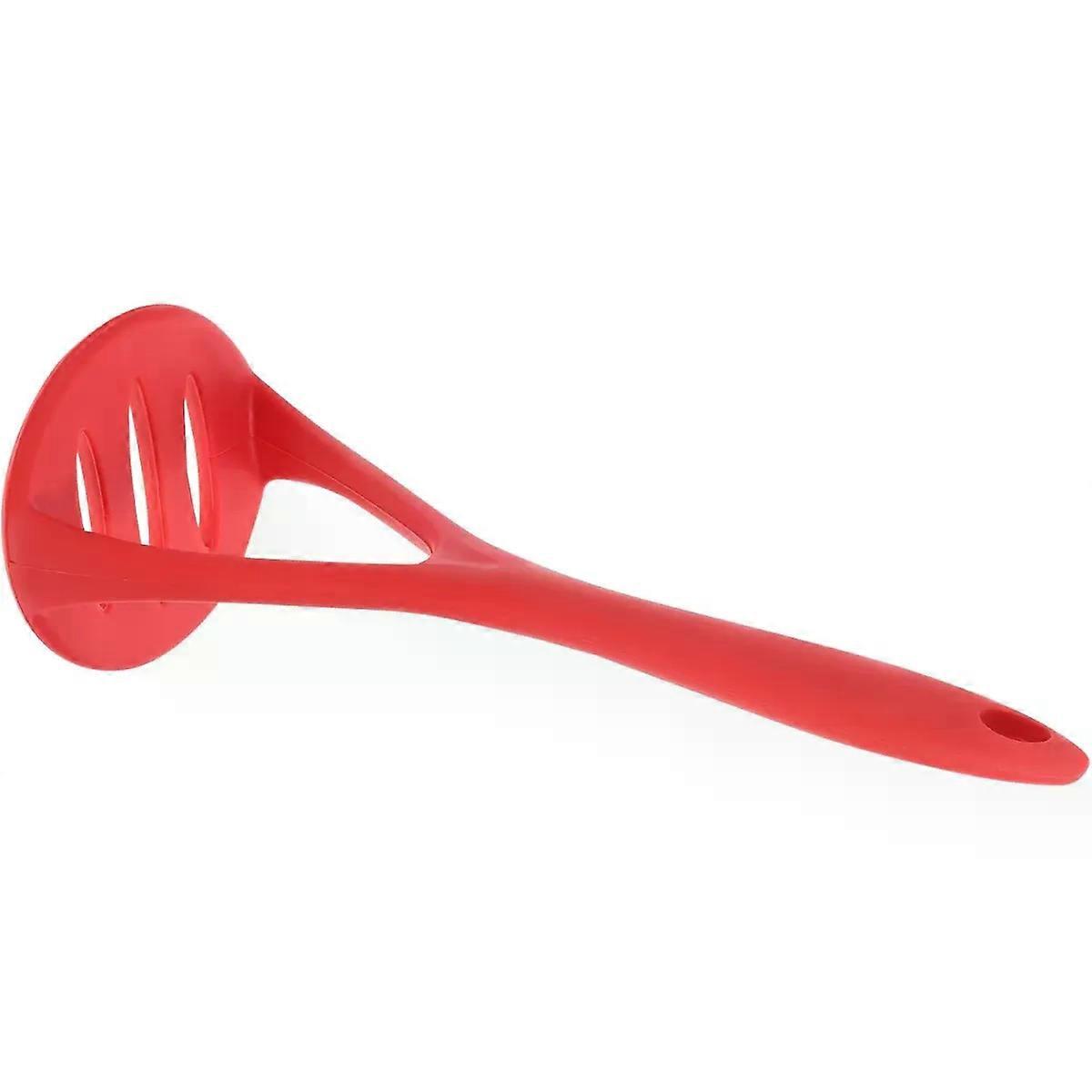 Red Silicone Potato Masher for Kitchen, Comfortable Grip