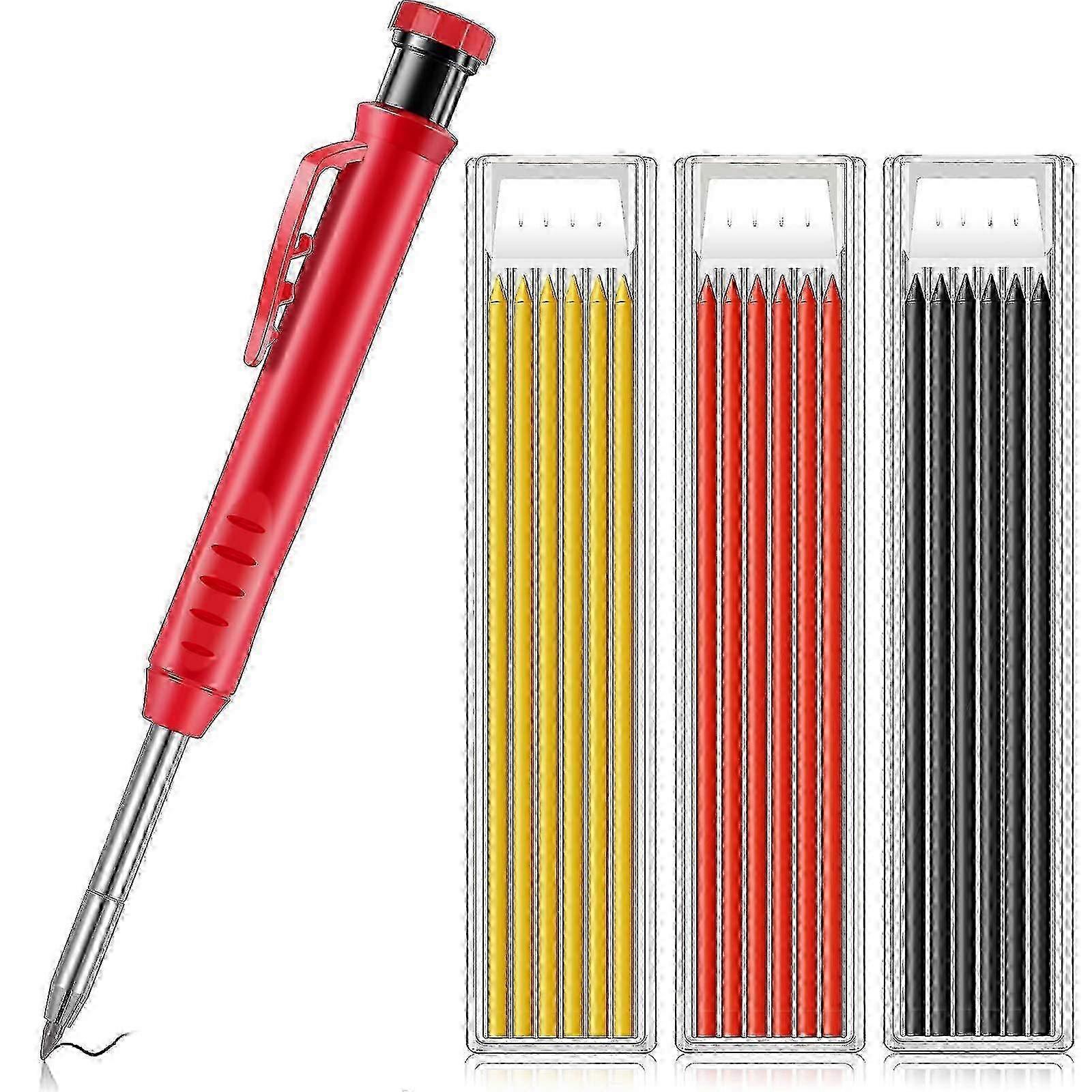 Solid Carpenter Pencil With Sharpener