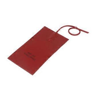Kraftstofftank-Heizkissen 100W 230mm Länge 130mm Breite Schnelle Erwärmung Wasserdichtes Silikon-Heizkissen DC24V