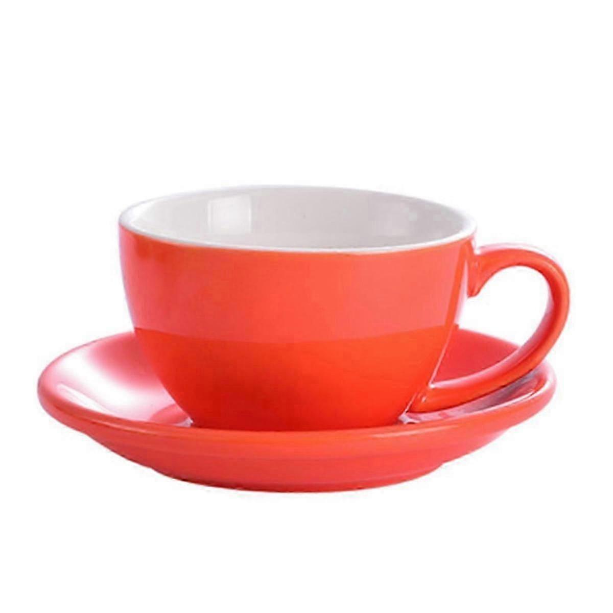 Hand-Painted Floral Ceramic Cup Set