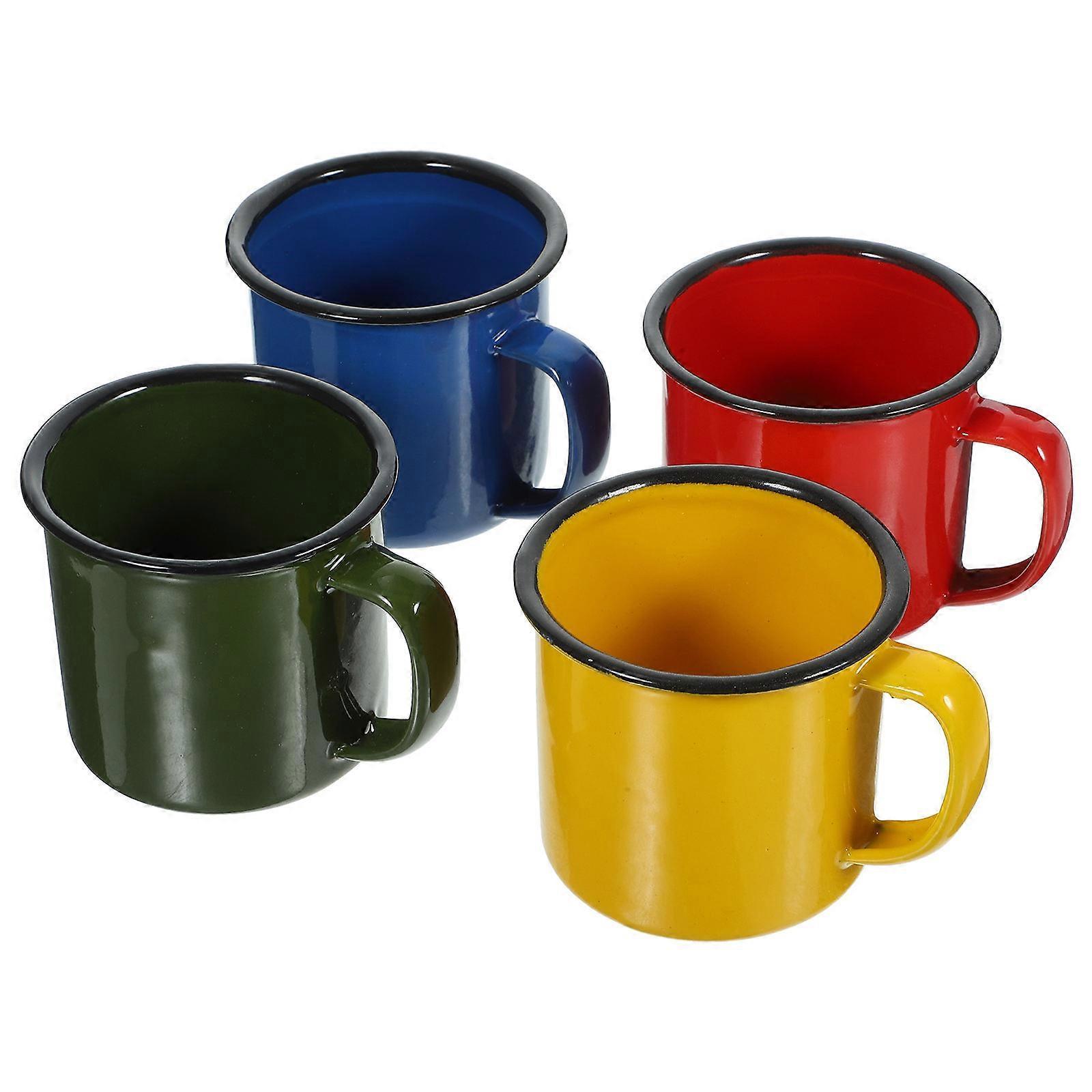 Enamel Household Mug Set 4pcs