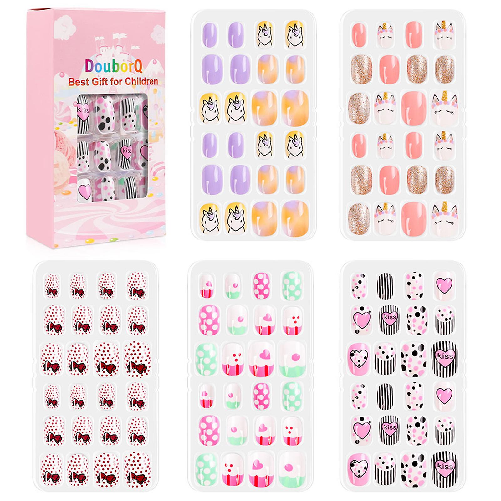 120pcs/set Cute False Nails Full Cover Nail Tips