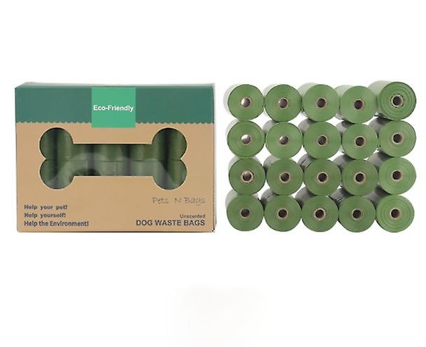 (green 20 Rolls)eco-friendly Dog Litter Bag