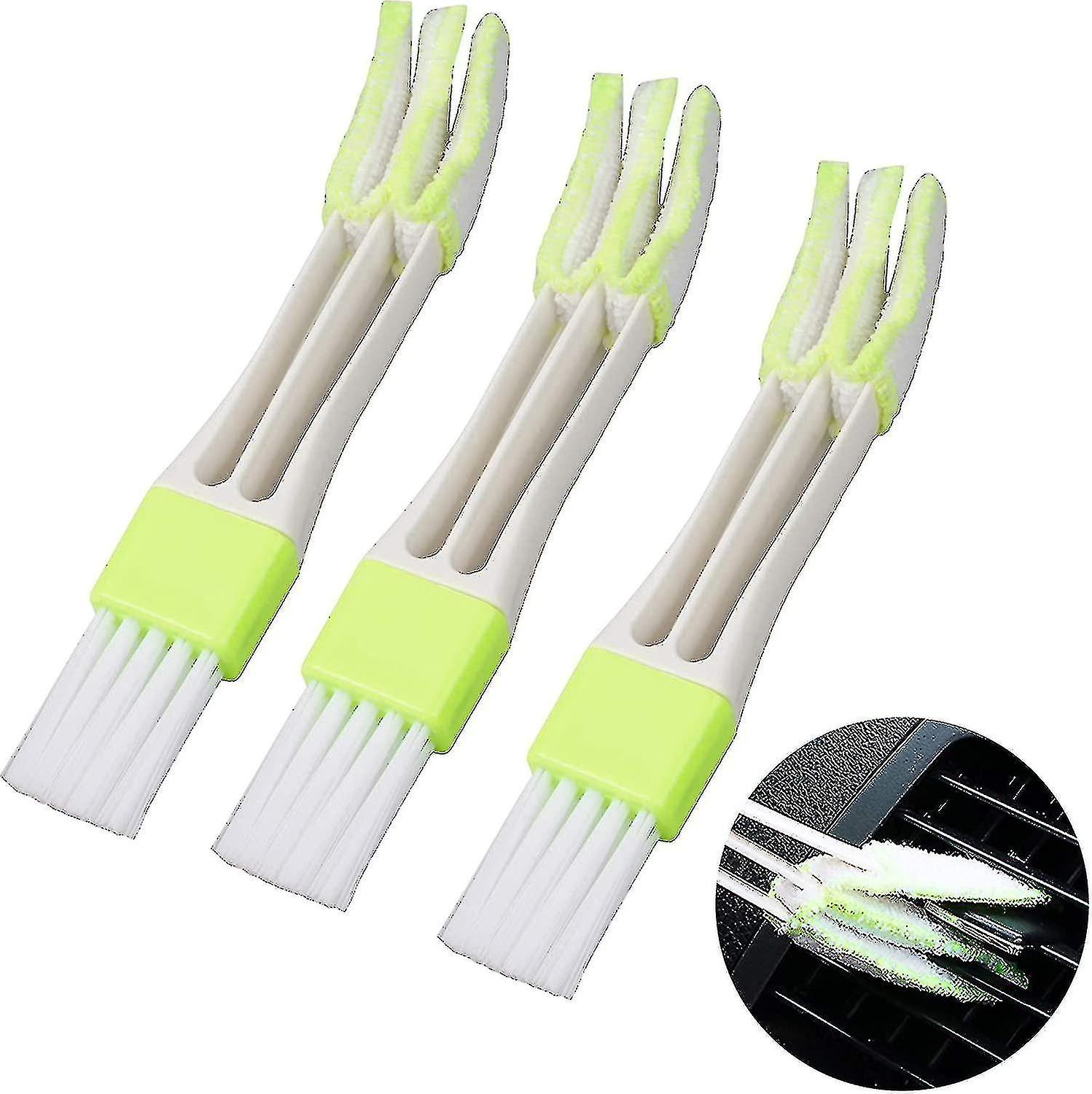 3 Pcs Mini Duster, Three-layer Duster Brush Cleaning Tool For Car Vents