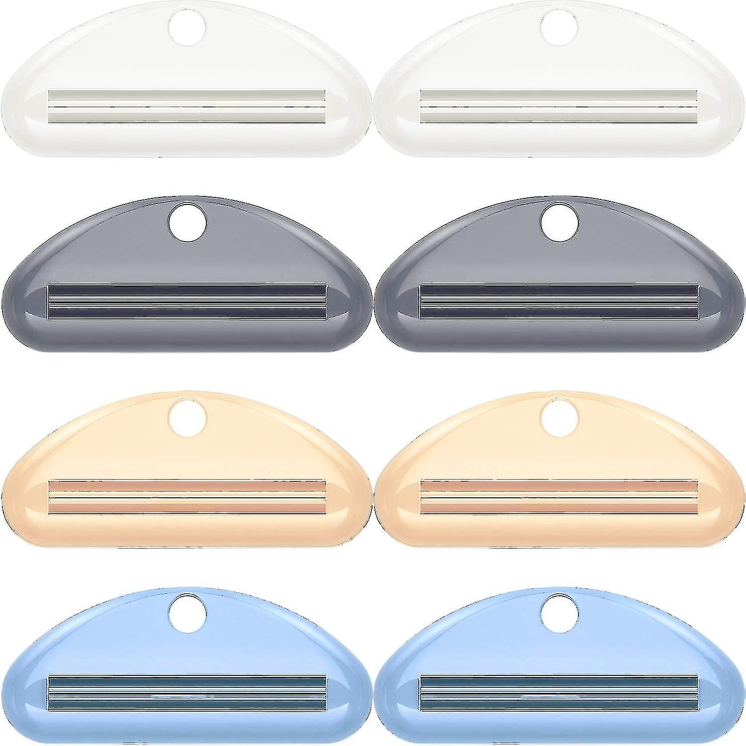 8ps Toothpaste Tube Squeezer Dispenser Toothpaste Clips For Bathroom Washroom