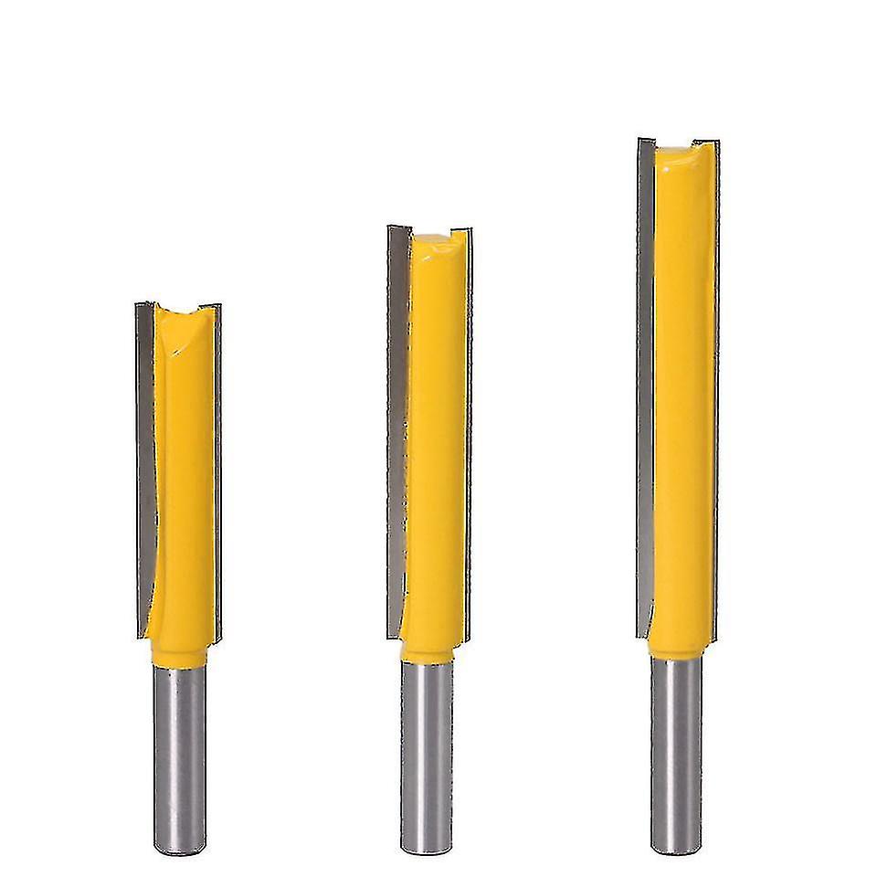 3 Piece Router Bits Straight Extra Long