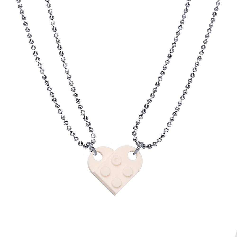 Heart Keychain Set - Made With Authentic Bricks, Matching Keychains, Gift Set For Couples, Best Friends - Very High Quality & Durable