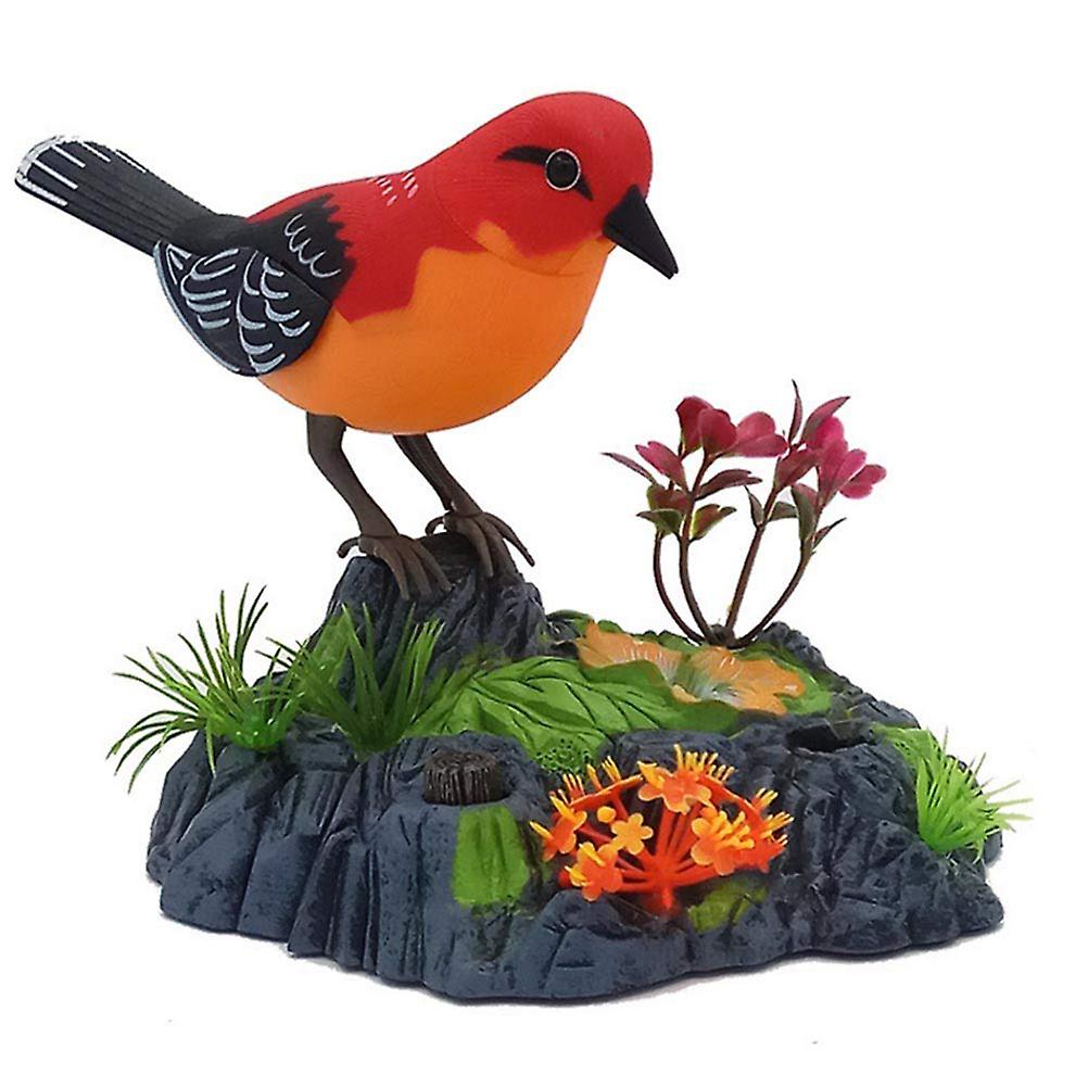 Electronic Talking Repeating Parrot Singing Chirping Bird with Motion Sensor Activation Pronunciation Kids Electric Animal Toy