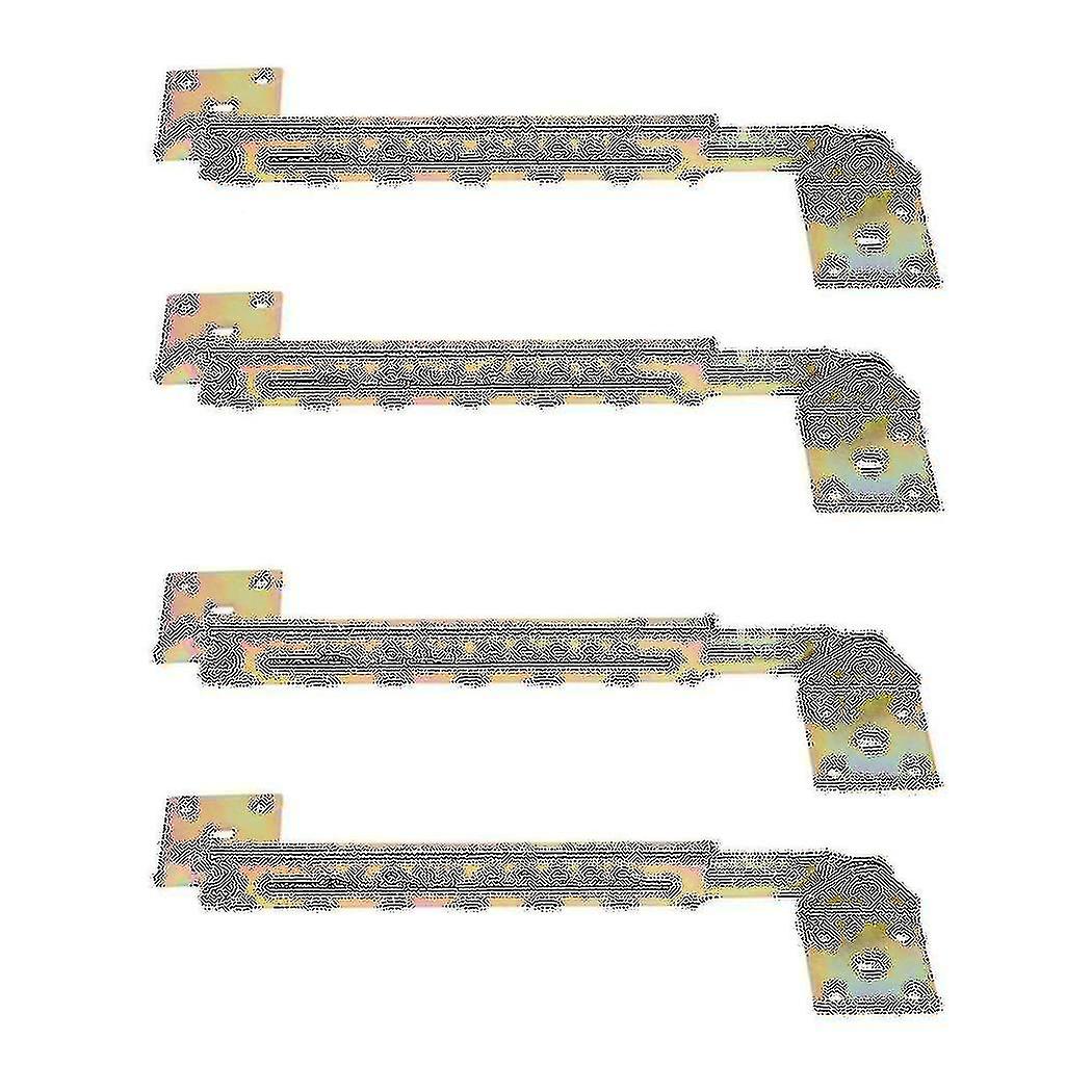 2 Pair Angle Lifting Rod Desk 10 Gear Adjusting Hinge Angle Hinge With Bracket