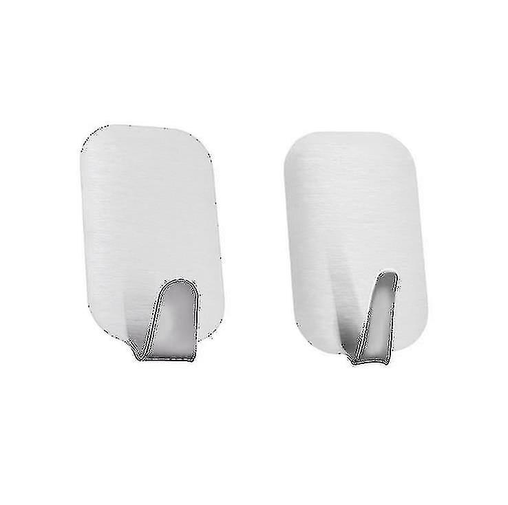 4pcs Silver Self Adhesive Robe Hook
