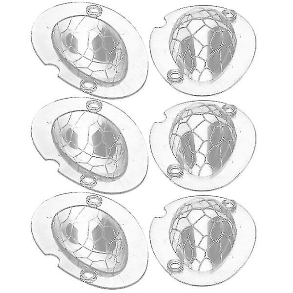 3 Sets Easter Egg Mold Diy Grained Dinosaur Egg Maker Chocolate Cake Mold