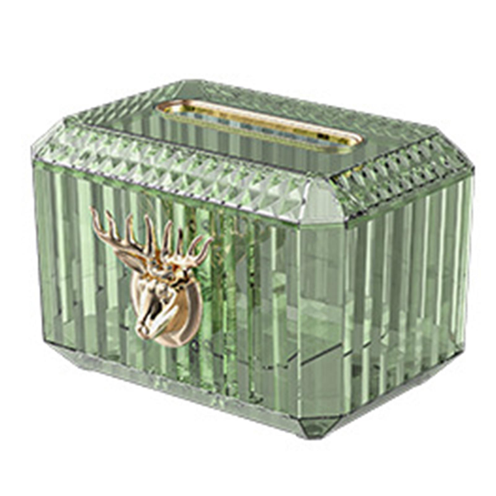 Clear Plastic Tissue Dispenser Box Versatile Refillable Tissue Box For Bedroom Living Room Kitchen