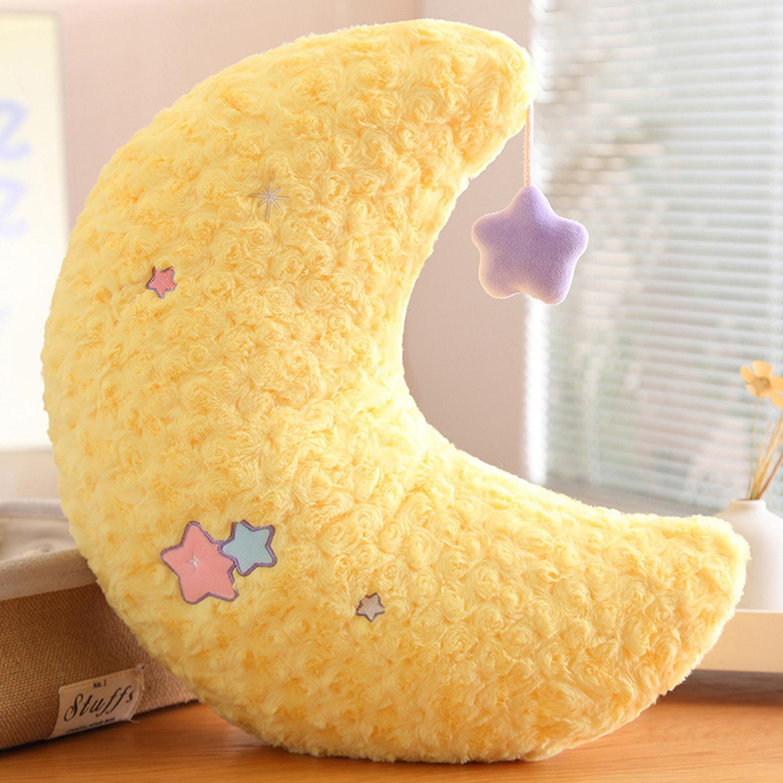 Cute Star Moon Plush Toy Stuffed Doll Lovely Soft Plushies Pillow Cushion Plush Doll For Kids Baby Comforting Gift