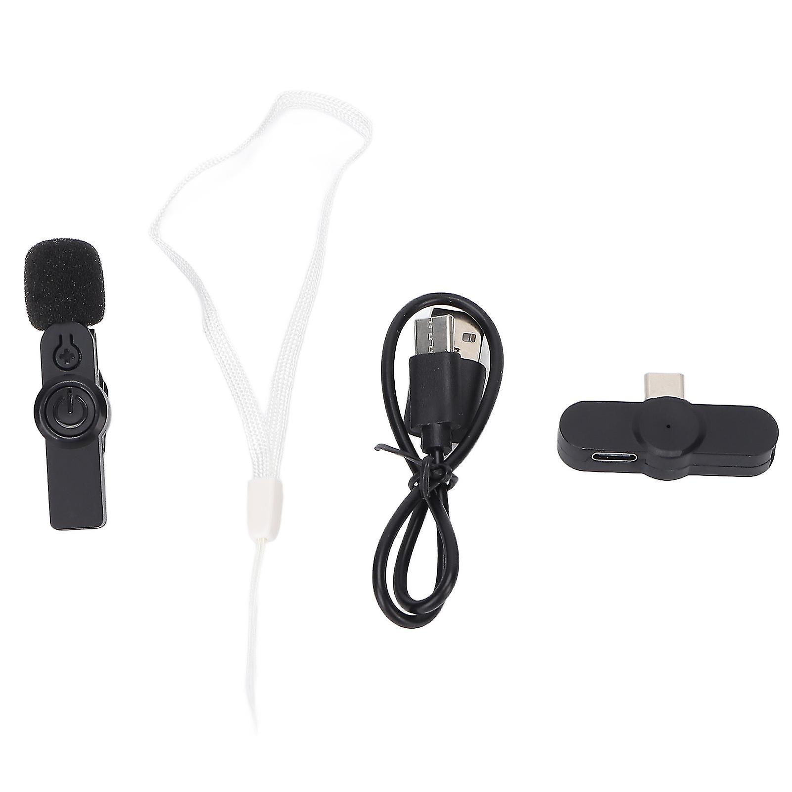 Premium Wireless Lapel Microphone with Clear Audio for Devices