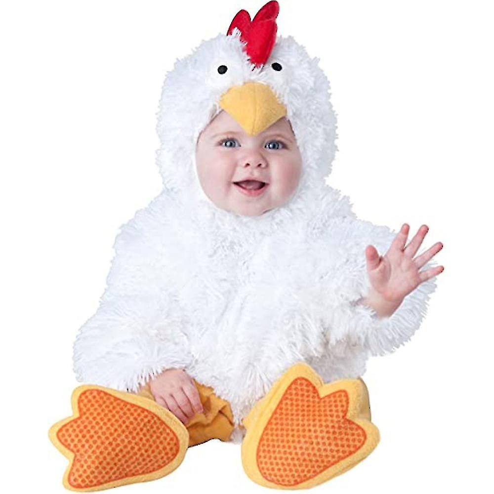Chicks Kostym Djur Outfits Spädbarn Pojkar Flickor I ett stycke Romper Jumpsuit