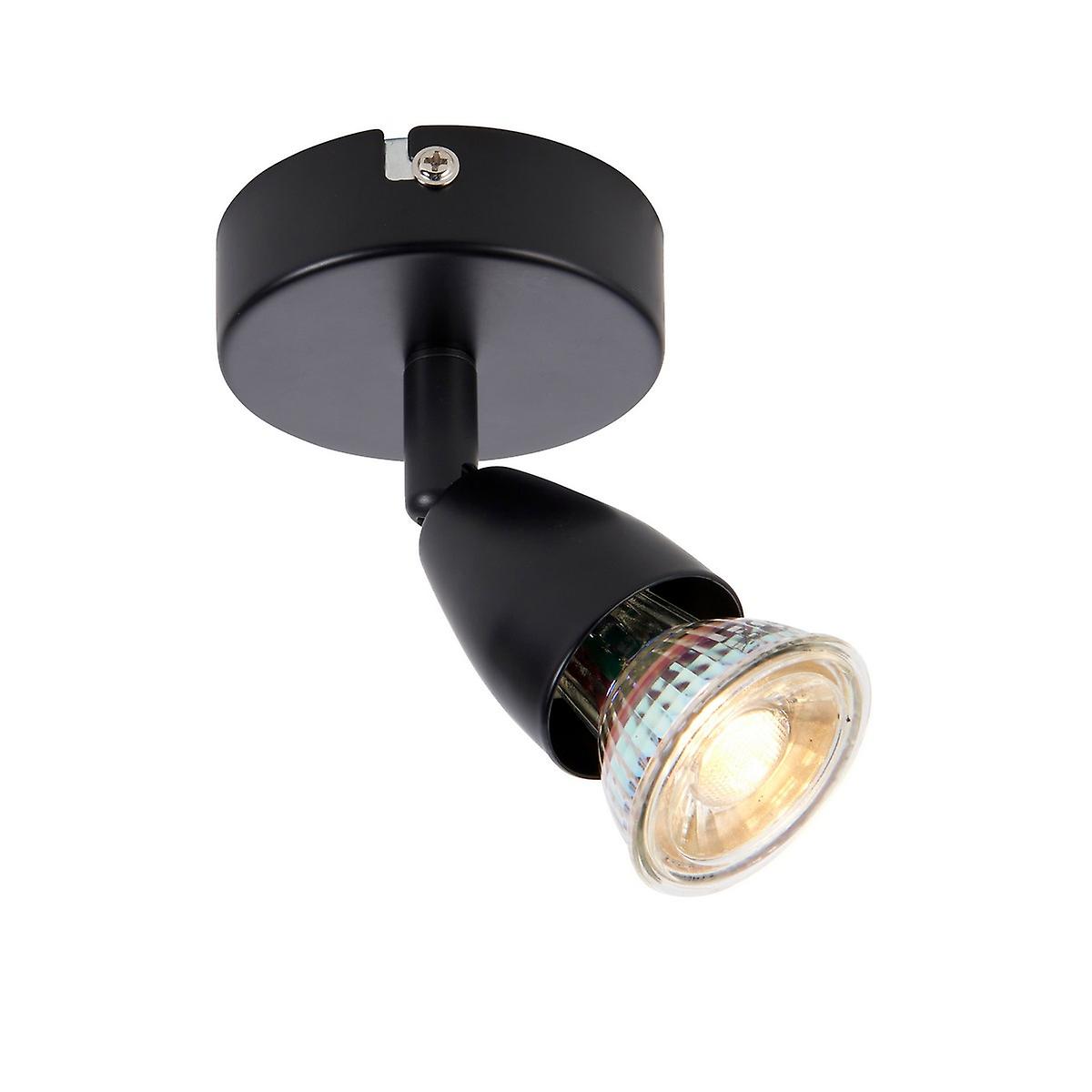 Amalfi Single Spotlight Matt Black Paint