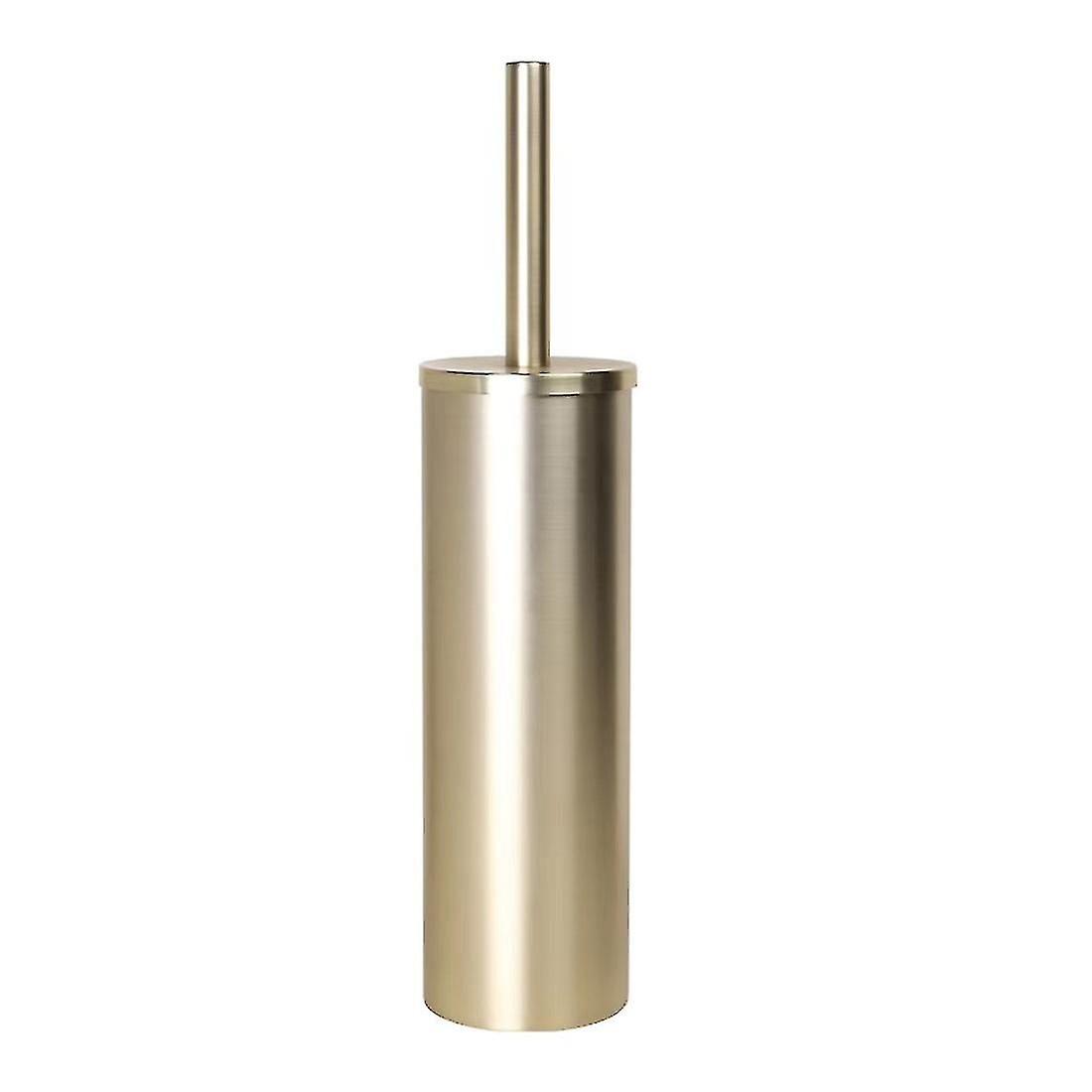 Brushed Brass Toilet Brush + Holder