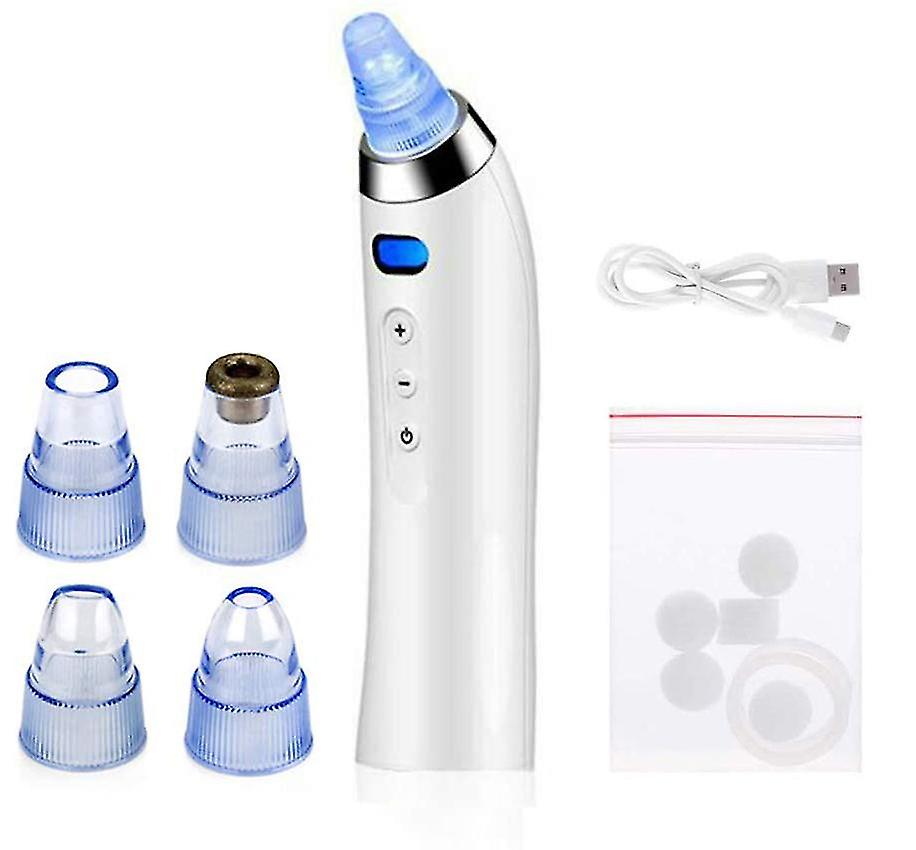 Rechargeable Blackhead Remover with 4 Interchangeable Beauty Heads