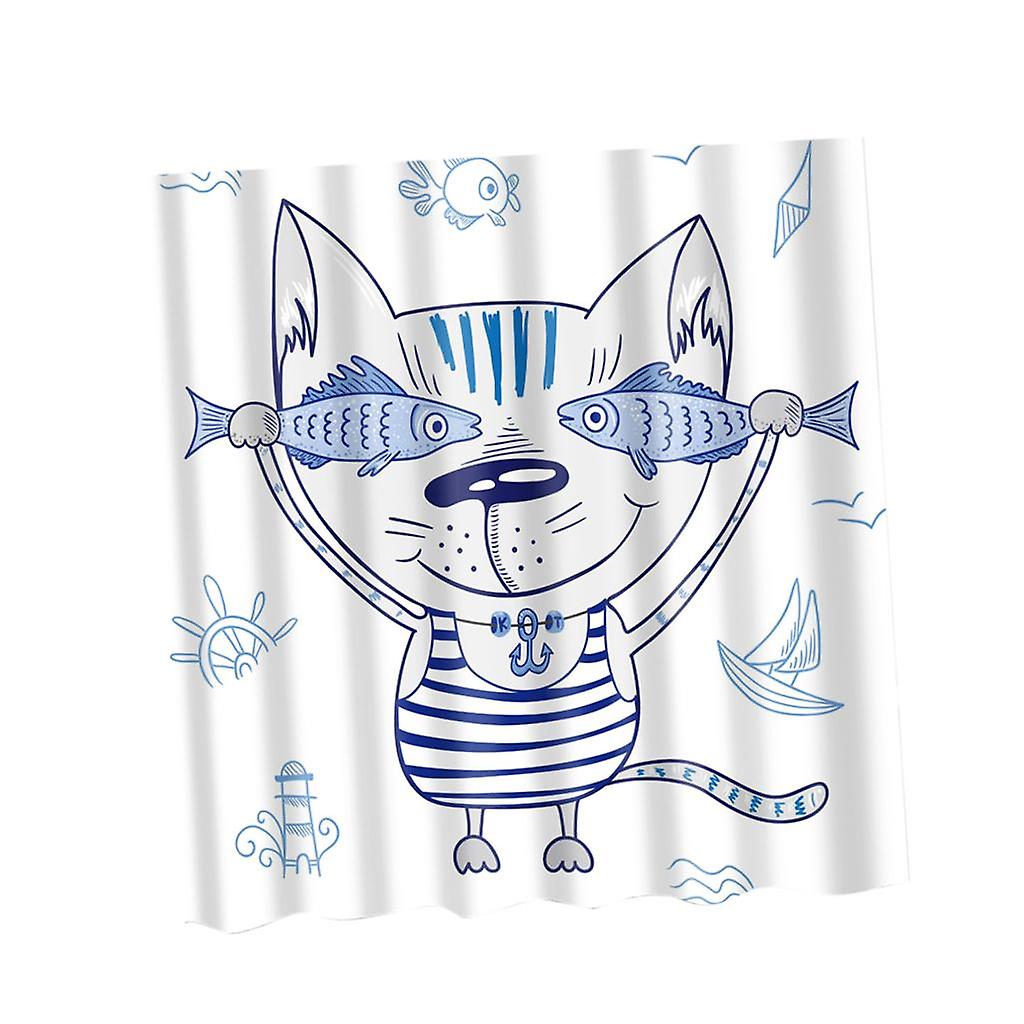 Extra Long Bath Shower Curtain With 12 Hooks Set Hanging Drapes Paris