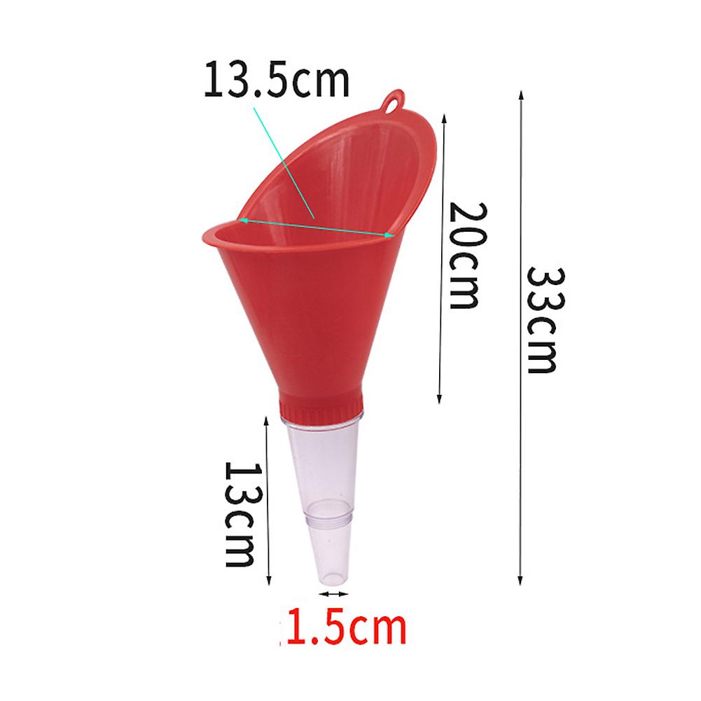 Engine Oil Filling Set Universal Oil Funnel with Adjustable Width Holding Clamp