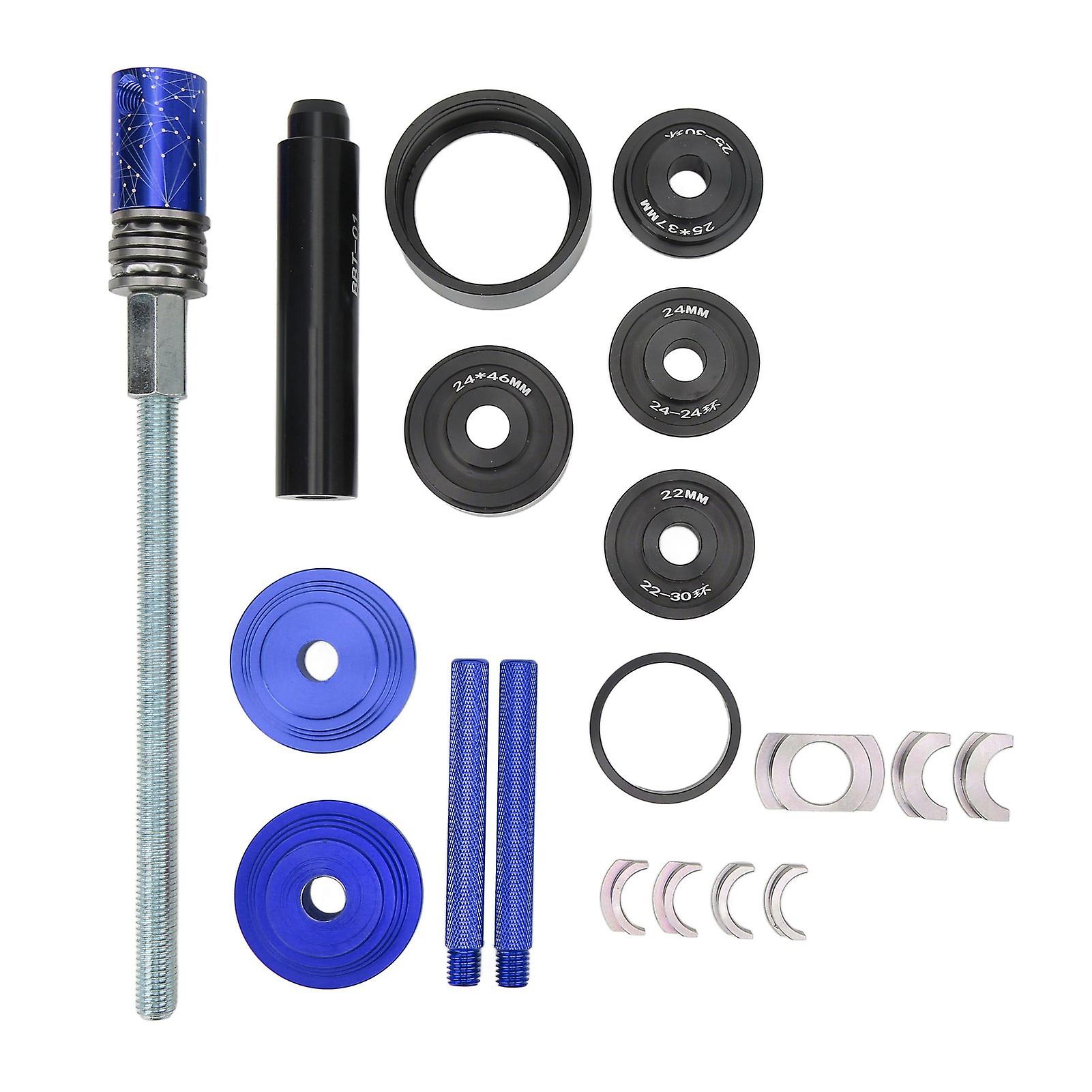 LeBycle Aluminum Alloy Bottom Bracket Tool Kit for BB86, BB30, BB92, PF30 (Includes Adapter Ring, Blue)