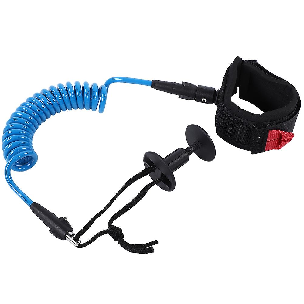 Bodyboard Coiled Wrist Leash Surfing Accessories 5.5mm/1.5m Blue