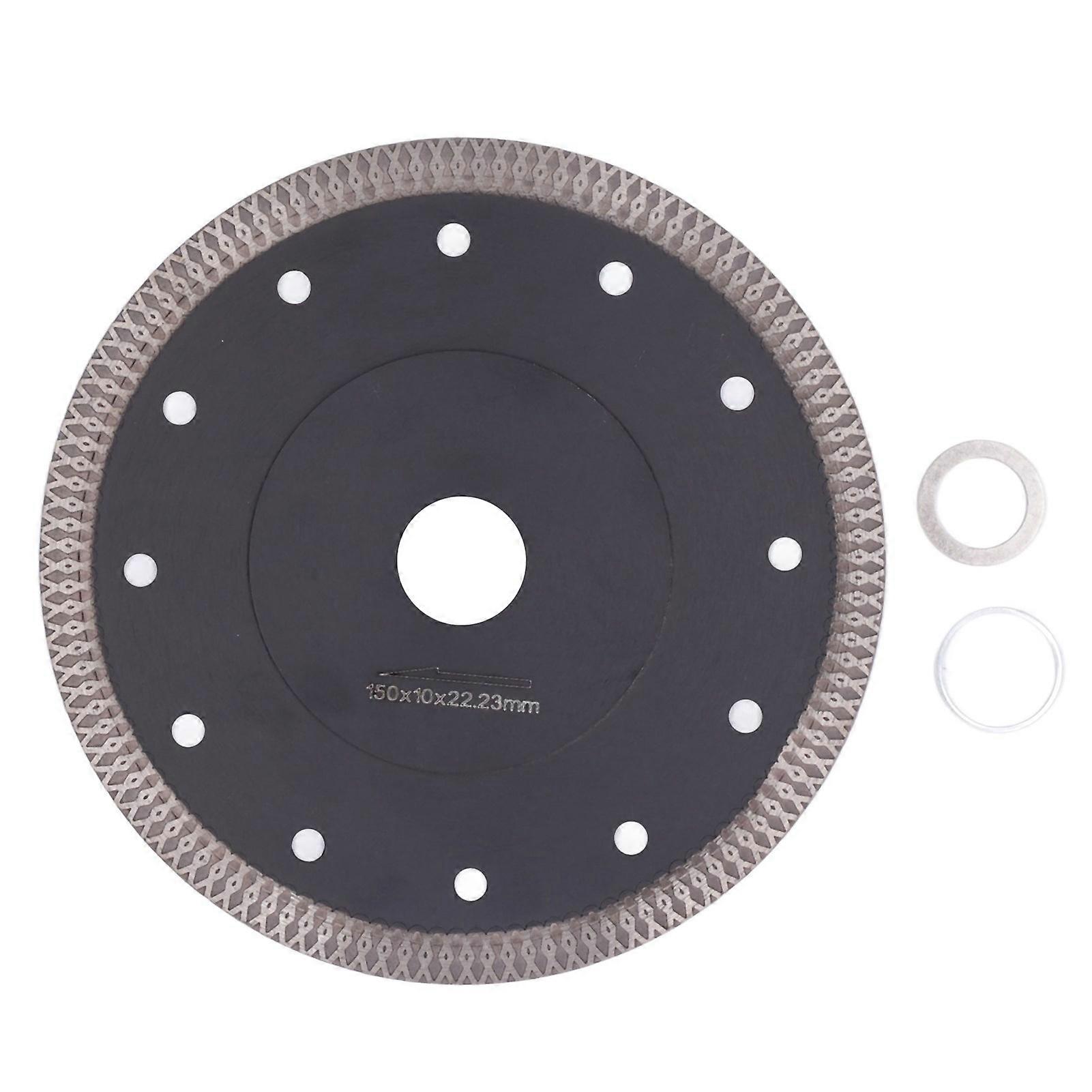 Circular Saw Blades Circular Saw Blade with Flange Mesh Cutting Wheel for Angle Grinder for Marble Tile(150mm)