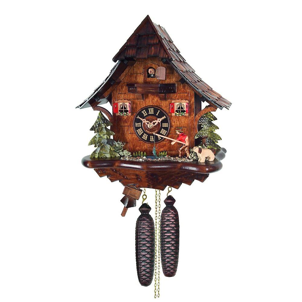 Engstler - 4769/8 - Cuckoo Clock - 8-Day Chain Hoist - Walnut