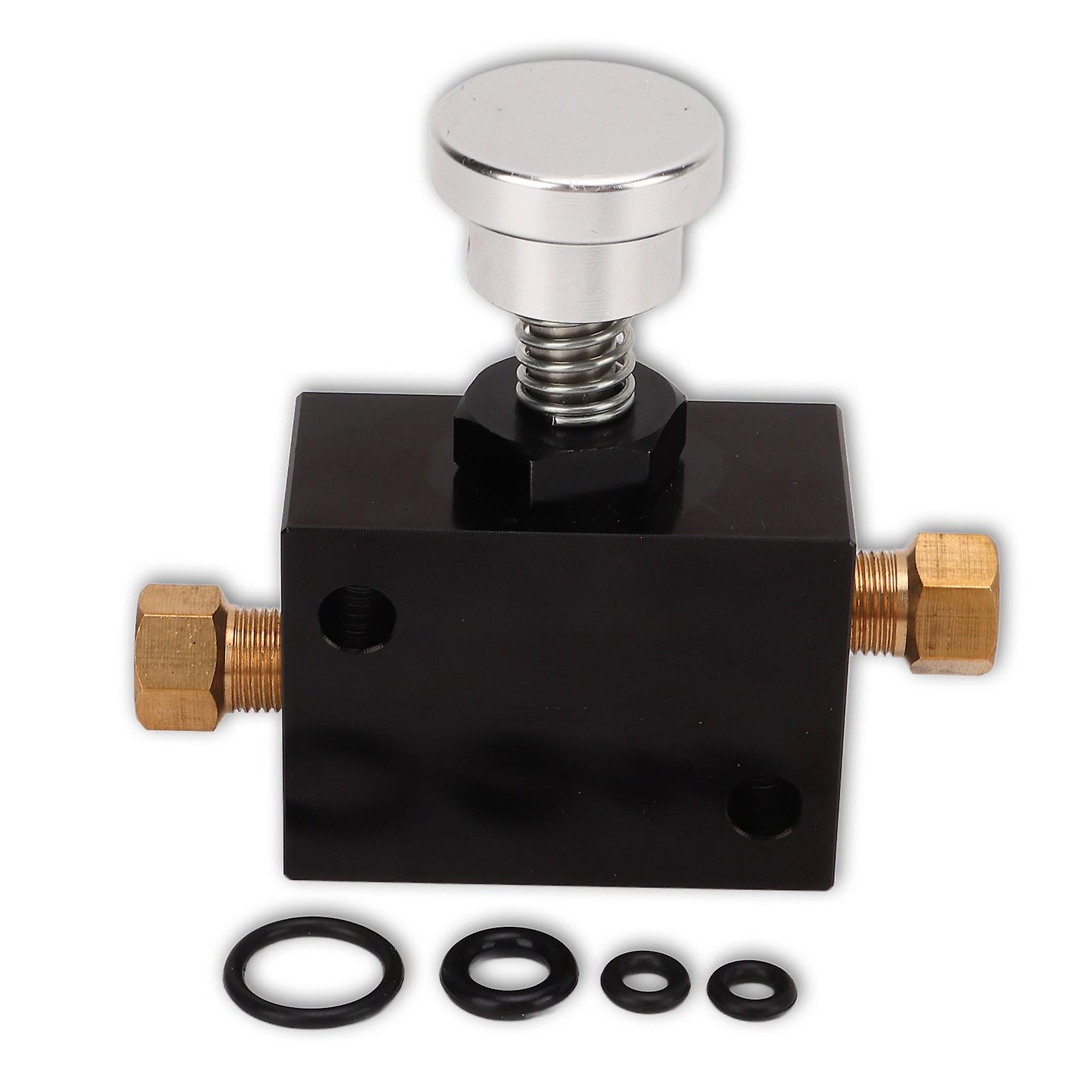 Short Bias Proportioning Valve 1/8NPT 100 to 1000PSI Adjustable Black Short Bias Proportional Valve for Race Cars