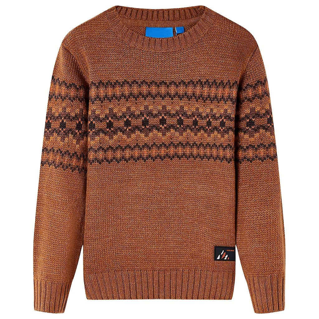 Kinderpullover Gestrickt Cognac 104, SKU: 14490
