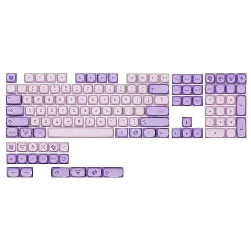 Frost Keycap Set English Keycaps for 126 Keys Gaming Mechanical Keyboard Witch