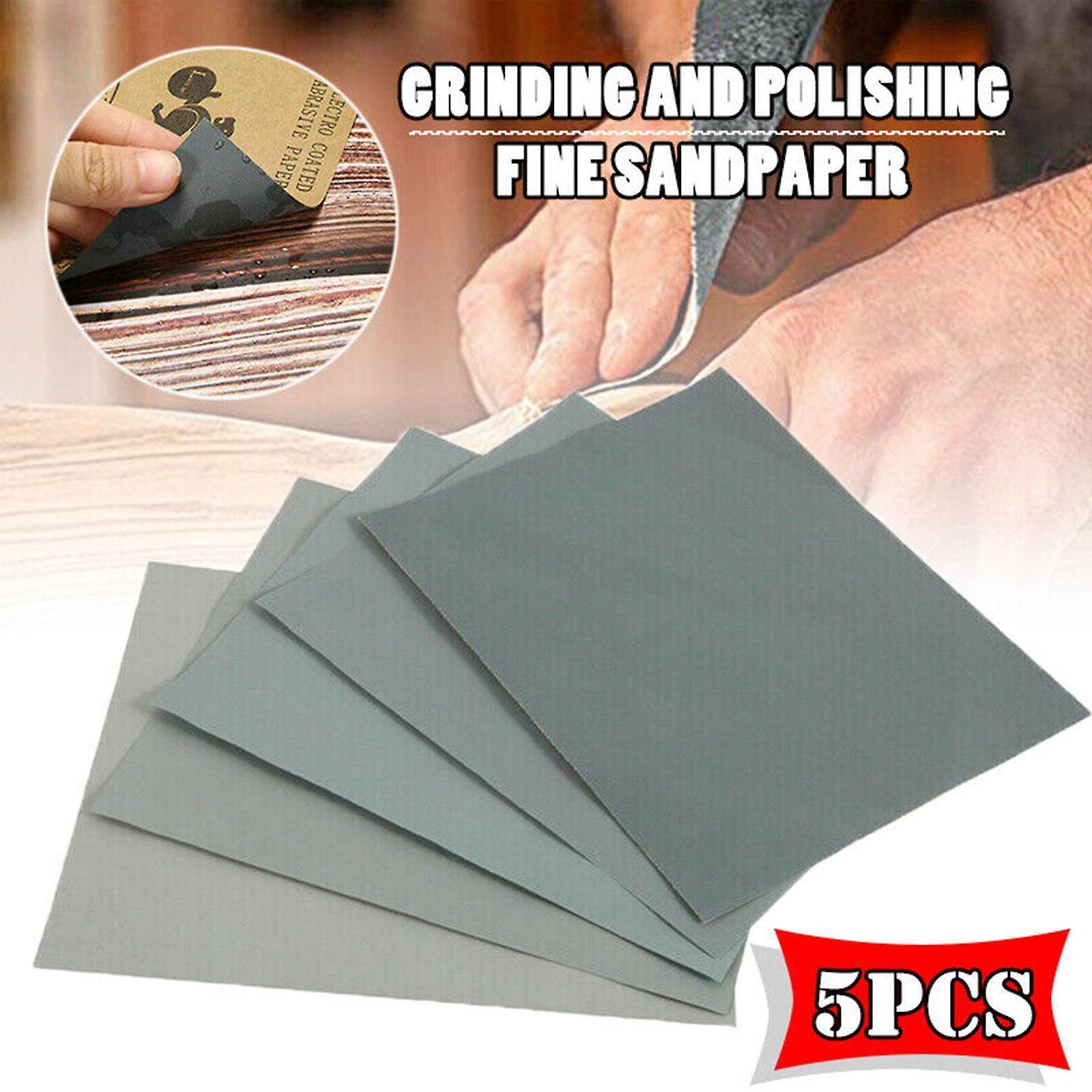5x 2000 2500 3000 5000 7000 Mix Wet and Dry Grit Sandpaper Sheets Assorted Wood