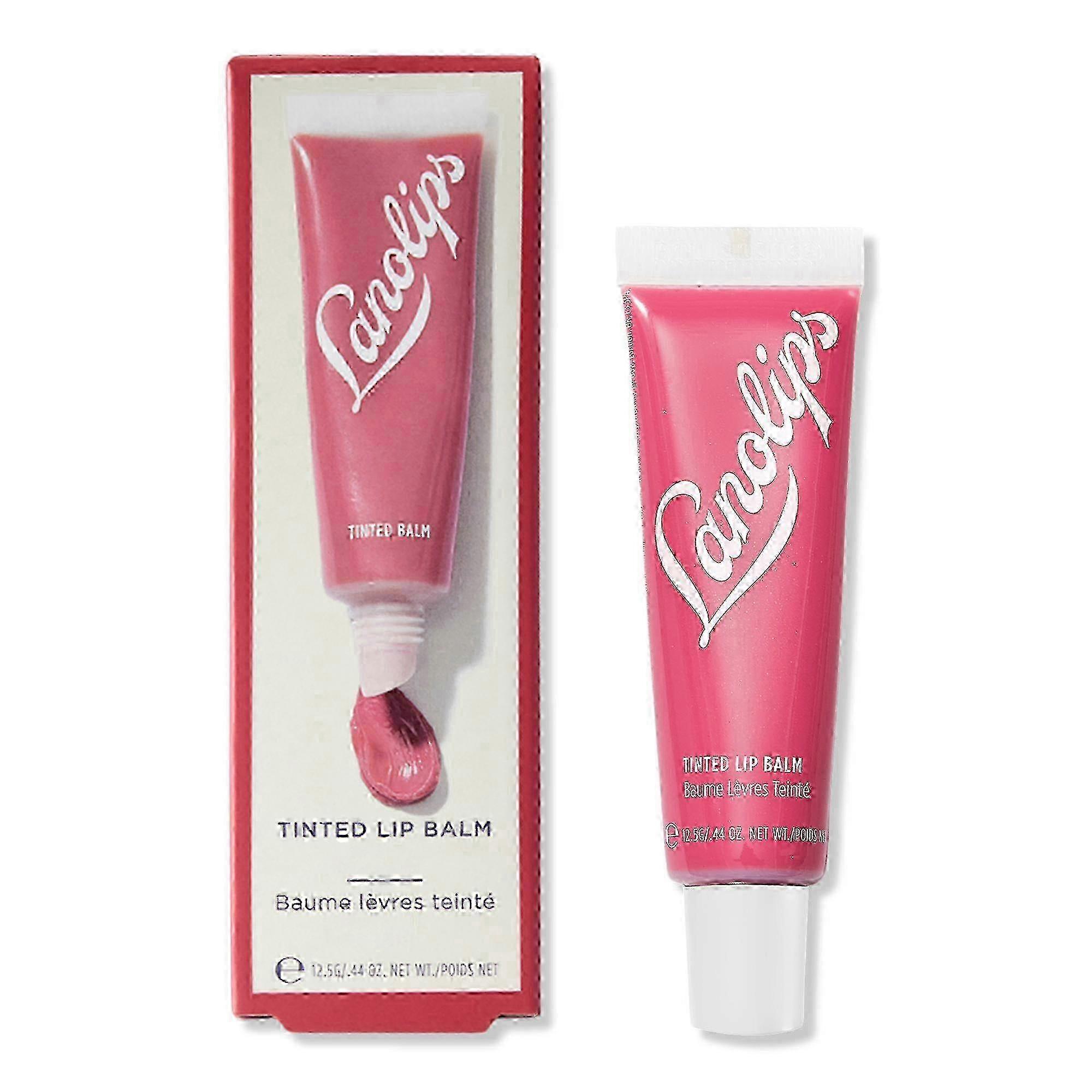 Lano Tinted Lip Balm, Rhubarb, 0.44 Oz