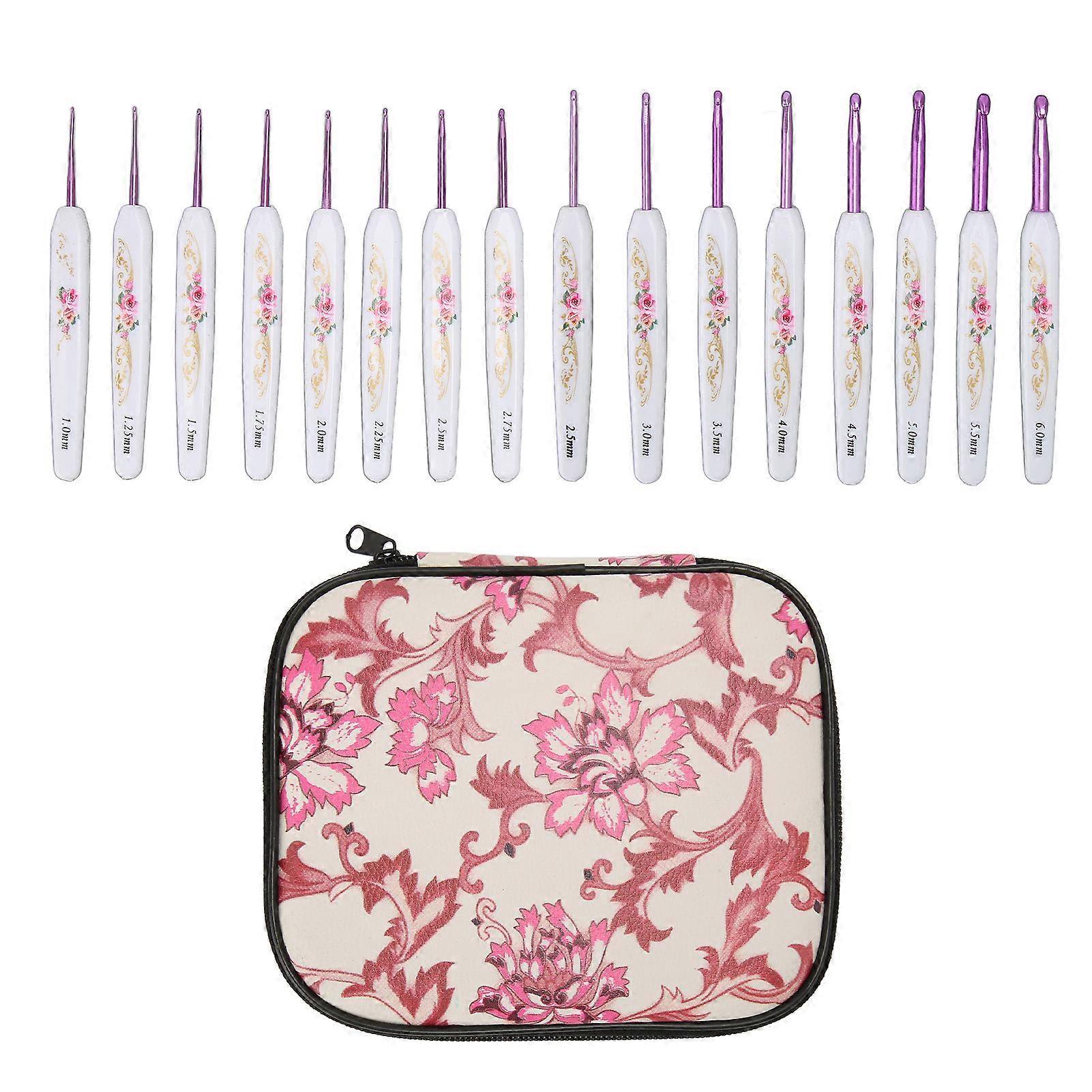 Crochet Hooks Kit, Ergonomic, Multipurpose, with Case