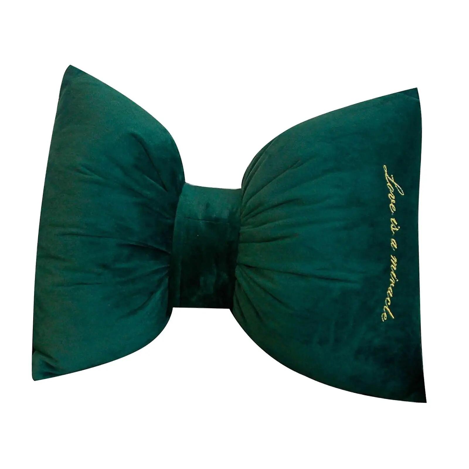 Bowknot car neck pillow removable cover soft decoration comfortable interior~6586