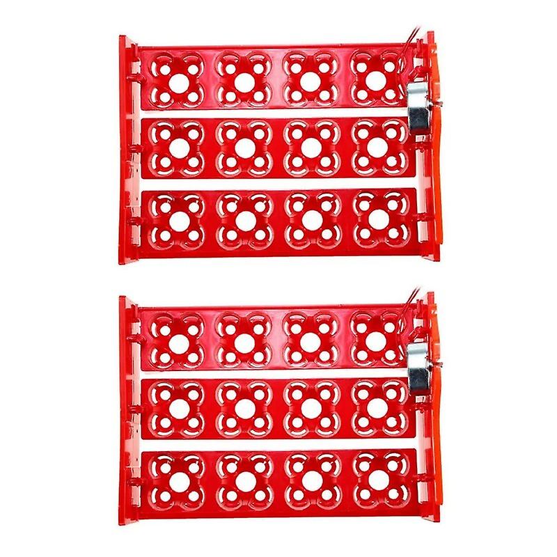 2X 12 Chicken Eggs Turner For Automatic Duck Quail Bird Poultry Egg Incubator Tray~15093
