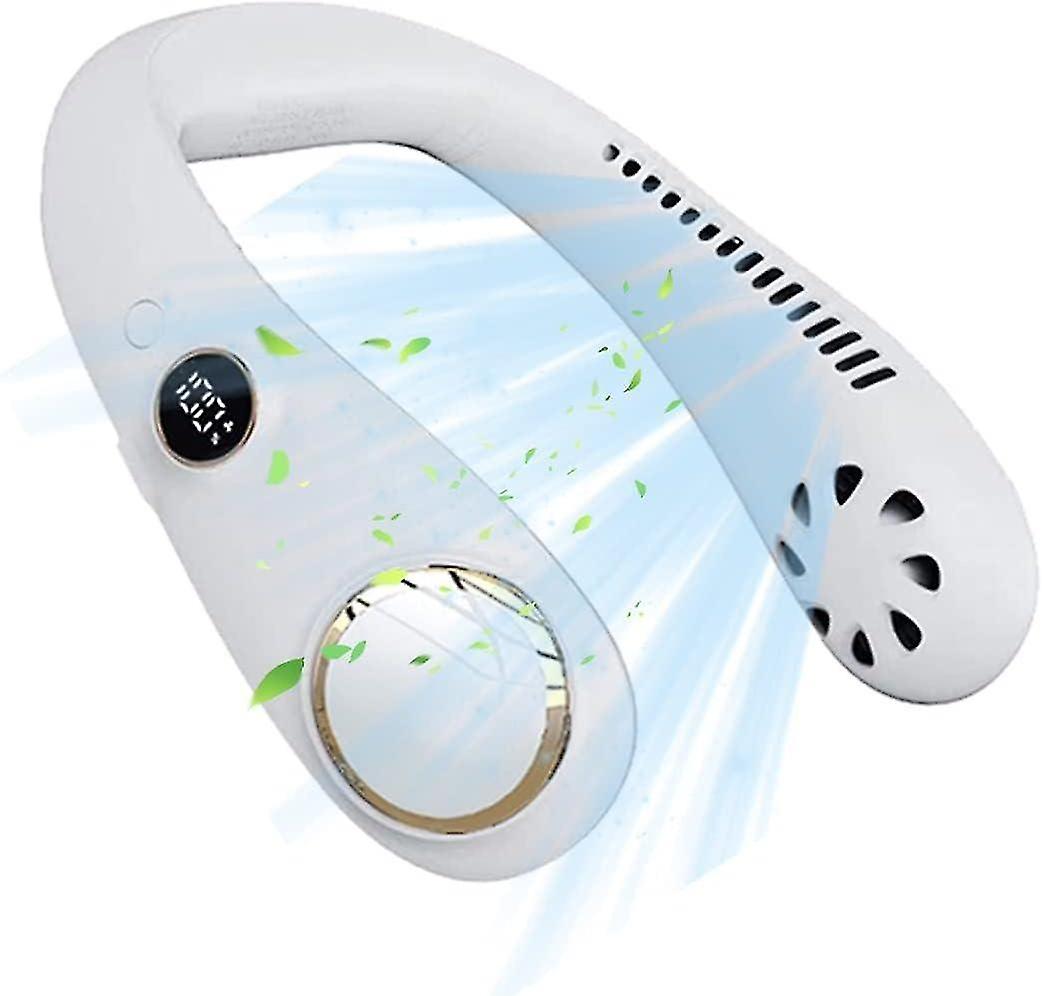 Hanging Neck Fan with 360 Rotation (White)