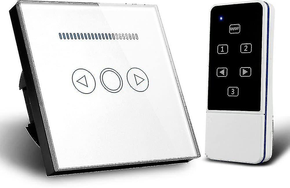 Touch Dimmer Switch with Crystal Glass Remote Control - Smart Switch Smart Switch Wireless Remote Co