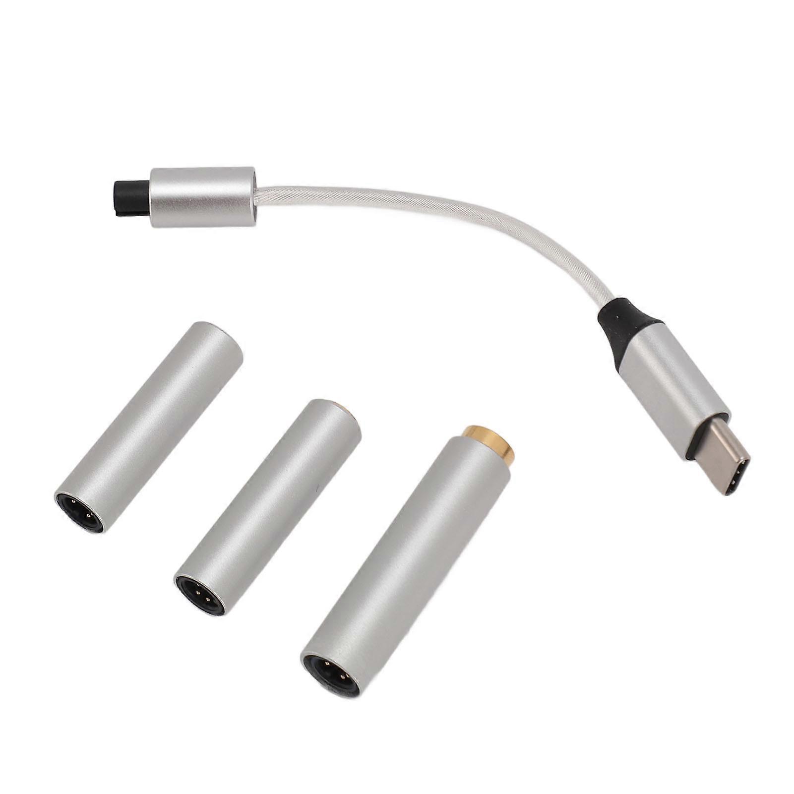 USB C - AUX Kulaklık Jakı Adaptör Desteği 32bit 384kHz PCM USB Tip C - 2,5 mm 3,5 mm 4,4 mm Kulaklık Jakı Adaptörü