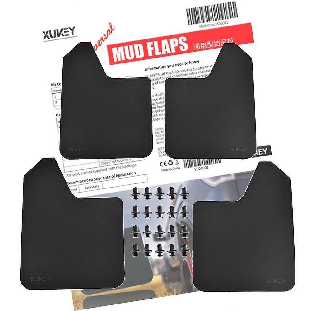 Rally Mudflaps Mud Flaps Splash Guards Mudguard For Ford Fiesta ST ST150 ST180 ST200 ST-LINE 500 ST500 Qty4 Zetec S Ghia XR4 RS