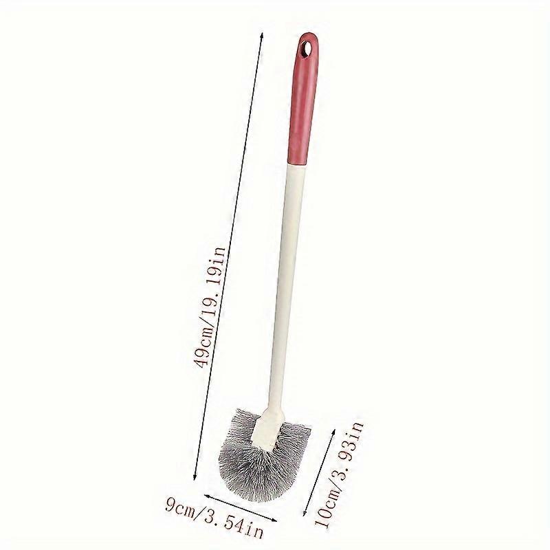 360 Rotating Long-Handle Toilet Brush - No Dead Corner, Easy Clean Bathroom Tool With Holder
