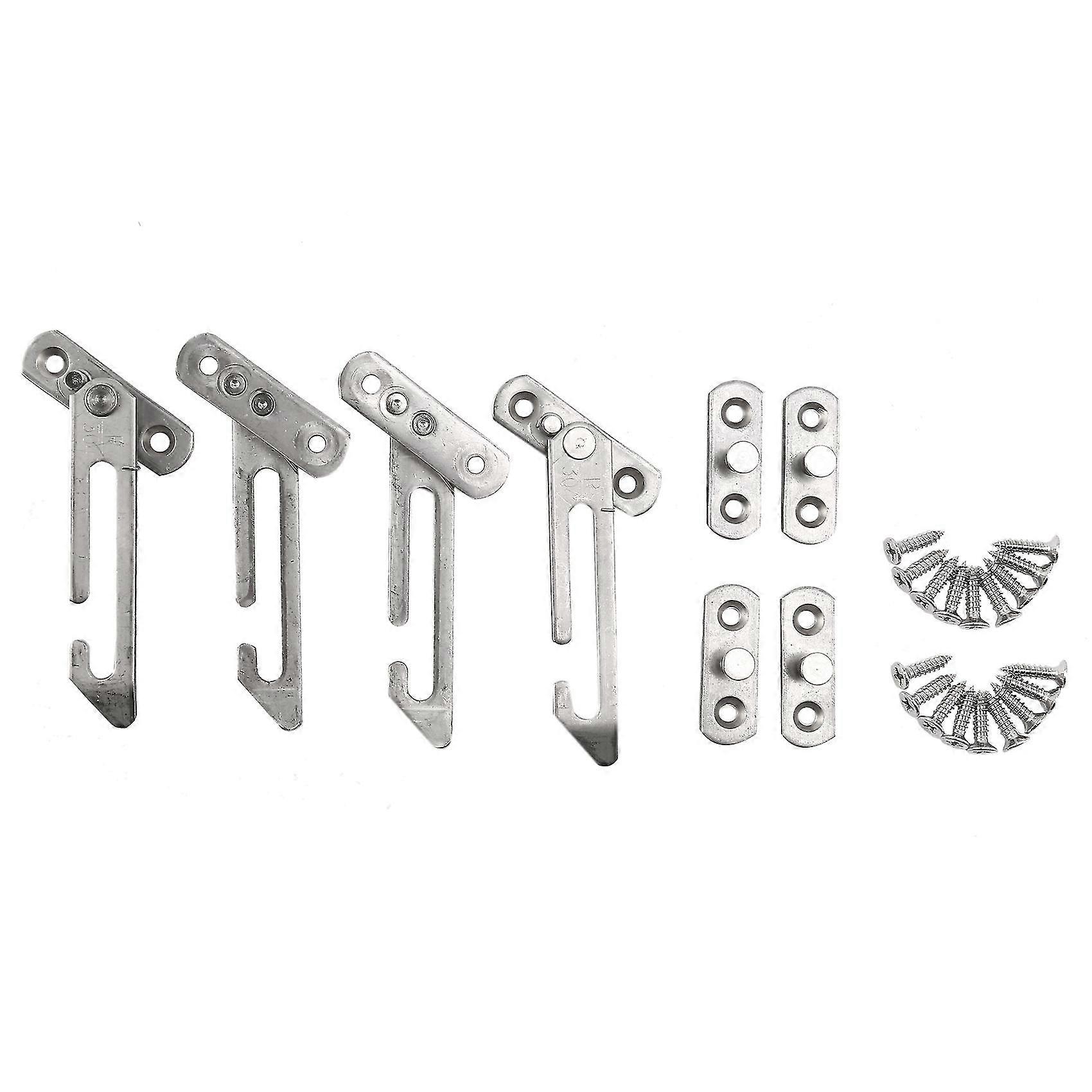 4 Pack Window Restrictor Locks Window Restrictor Hook Stainless Steel Child Lock Restrictor With Sc
