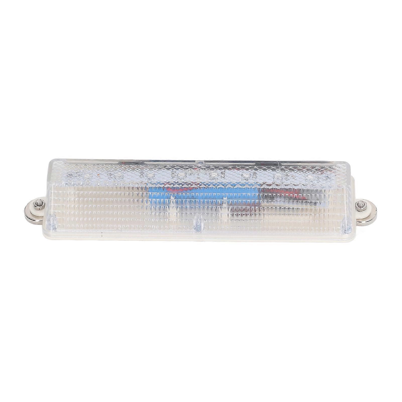 Solar Warning Light High Brightness 8led Beads Portable Waterproof Warning Strip With Pc Shell Yellow Blue Light