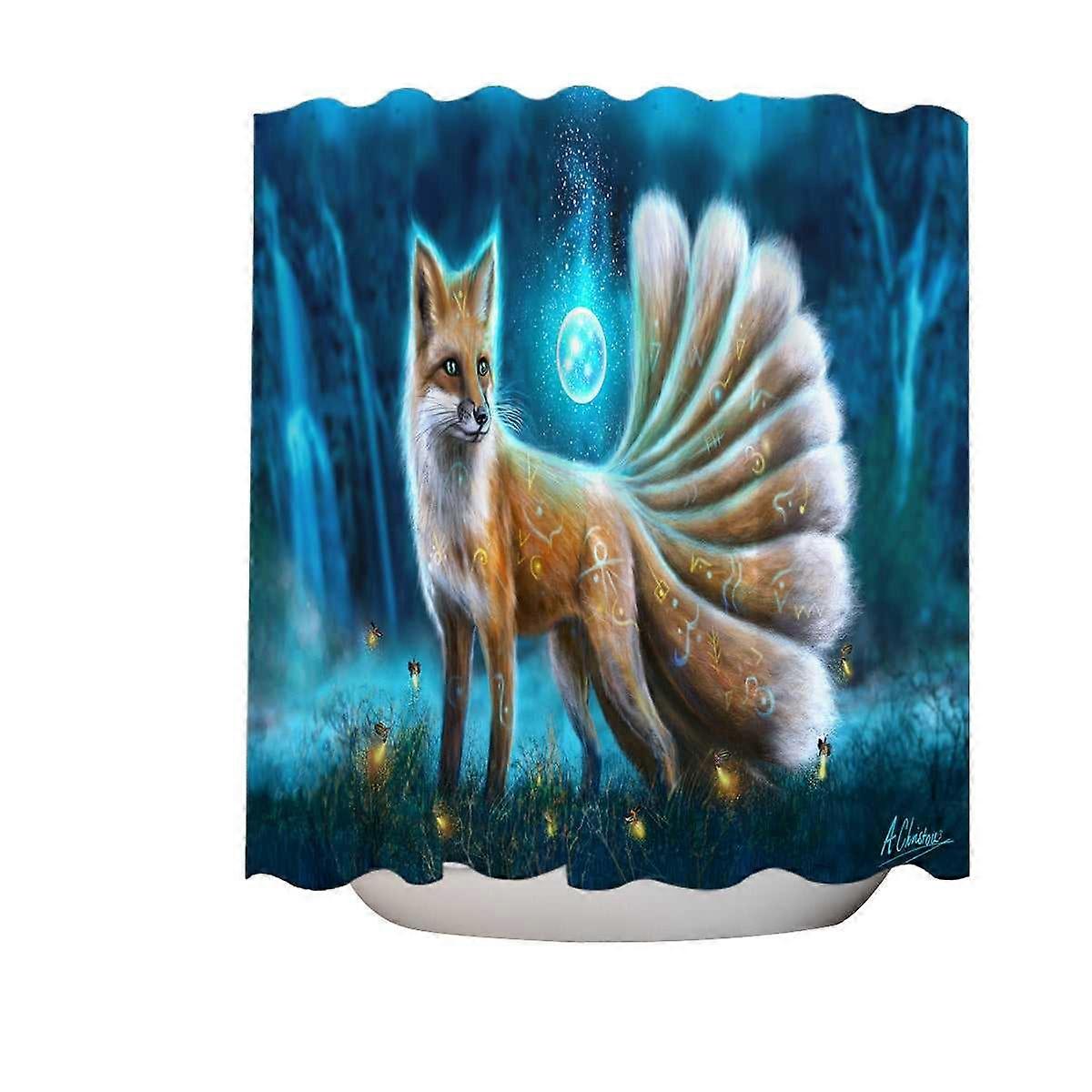 Beautiful Fantasy Fox Shower Curtain