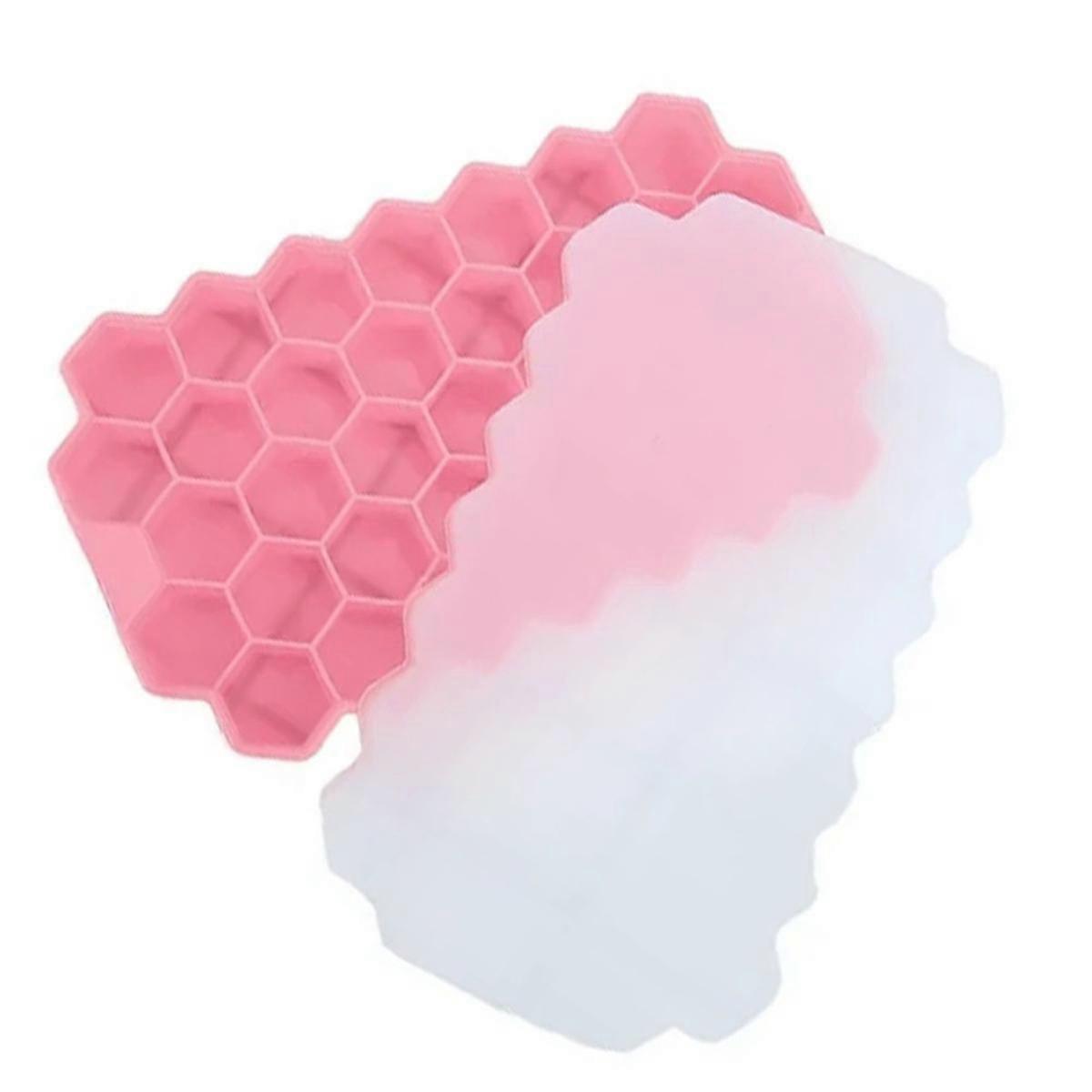 Ice Maker Honeycomb Box Ice Cream Tools Ice Jelly Juice Food Mold Whiskey Cocktail Accessories Kitchen Tools Pink