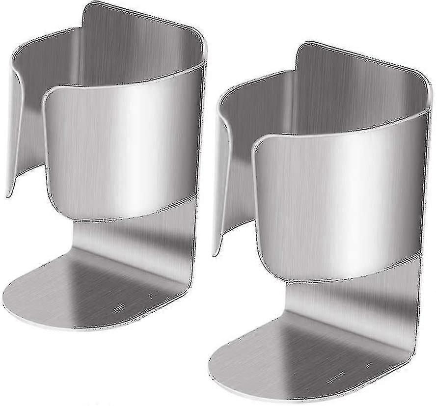 2つのPCの電気歯ブラシのホールダー、壁取付けステンレス鋼のホールダー