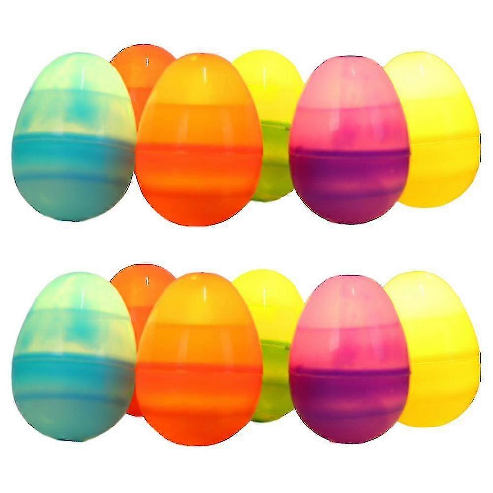 12/pack Glow-in-the-dark Easter Egg Colorful Easter Egg Decoration Crafts For Easter Home Decorations