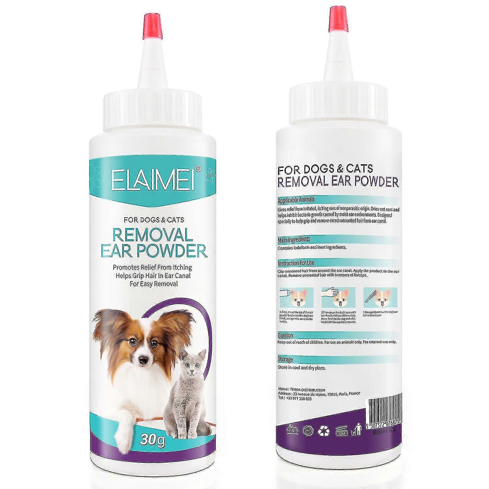 Cat & Dog Ear Cleaner - Hair Removal Ear Powder For Dogs Cats Dog Ear Treatments Painless Dog Ear Powder For Hair Removal Pet Health Care For Prone Ears Daily Clean
