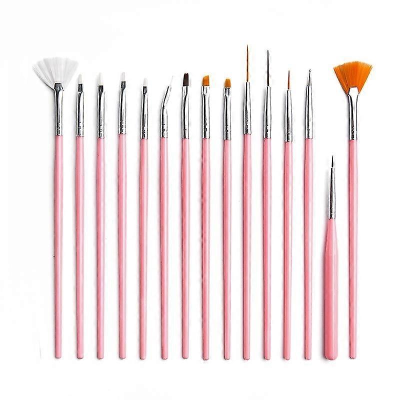 15pcsマンダラペインティングツールプラスチックポール多機能コンビネーションネイルアートブラシブラシ