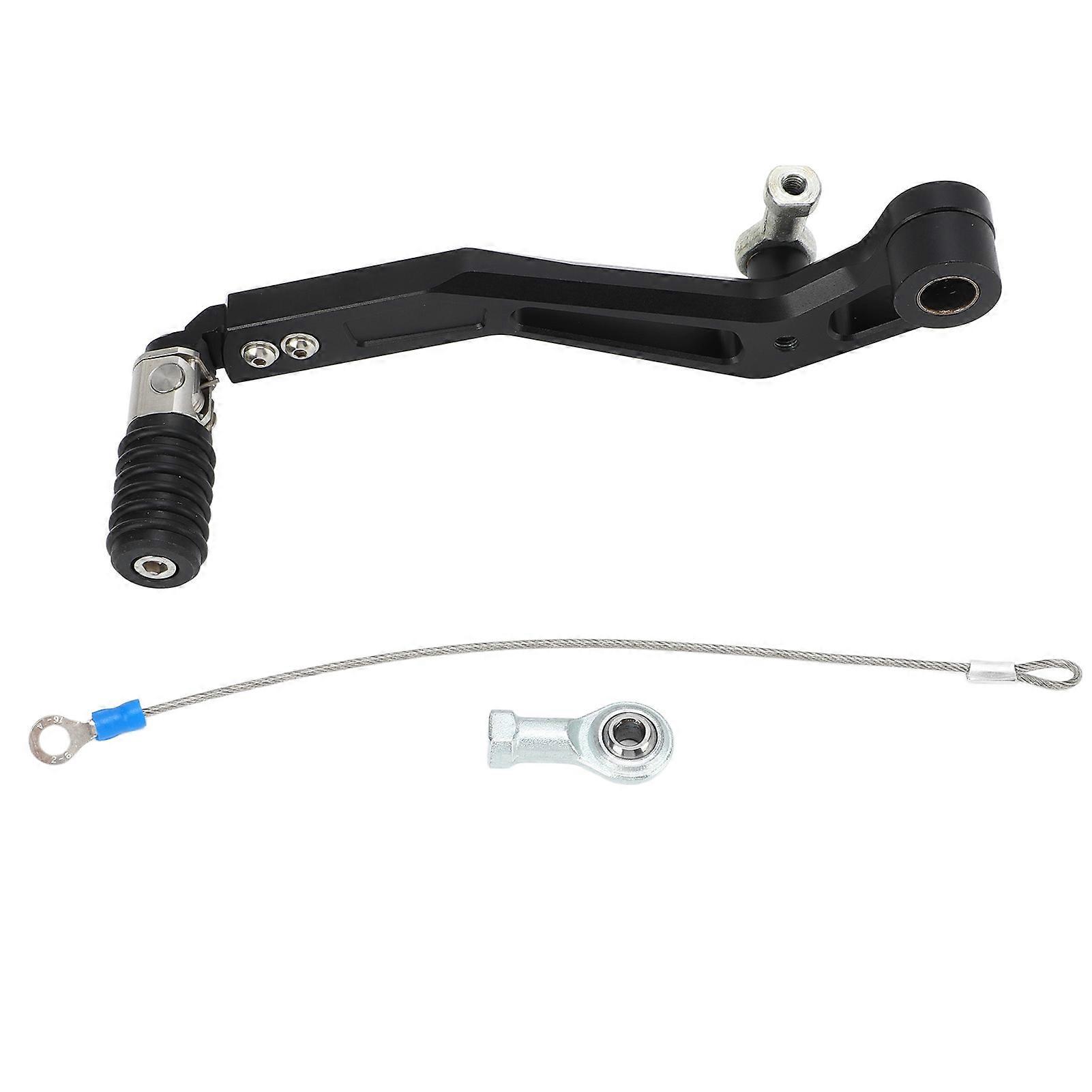 Motorcycle Side Stand Leg Metal Alloy 225mm Long 38x52mm Plate Replacement for Monkey Z50 Bike